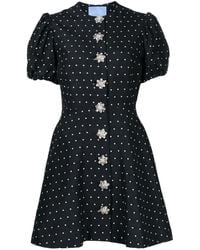 Macgraw - Sorbet Polka-Dot Embroidered Dress - Lyst