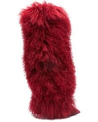Paris Texas - Fur Knee-High Boots - Lyst
