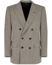 Tom Ford - Opposite Birdseye Db Jacket - Lyst