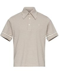 MM6 by Maison Margiela - Striped Button Polo Shirt - Lyst