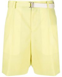 Sacai - ベルテッド バミューダショーツ - Lyst
