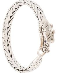 John Hardy Bracciale Legends Naga medio in argento e zaffiri - Metallizzato