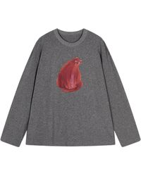 JNBY - Cat-Print Long-Sleeve T-Shirt - Lyst
