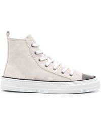 Brunello Cucinelli - Monili-embellished High-top Sneakers - Lyst