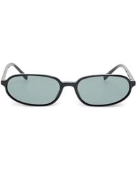 Jacquemus - Logo-Plaque Oval-Frame Sunglasses - Lyst