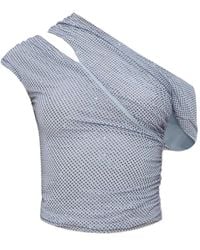 Self-Portrait - Rhinestone-Embellished Top - Lyst