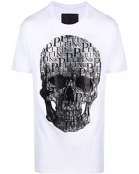 Philipp Plein - Skull-Print Round Neck T-Shirt - Lyst