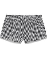Hunza G - チェック ショートパンツ - Lyst