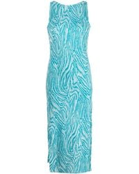 VITELLI - Sleeveless Knitted Midi Dress - Lyst