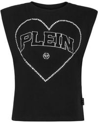 Philipp Plein - Strass ハート タンクトップ - Lyst