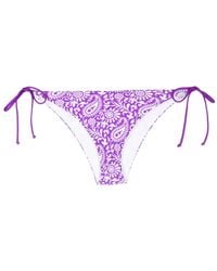 Mc2 Saint Barth - Bas De Bikini À Motif Cachemire - Lyst