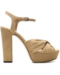 Jimmy Choo - Platform-Heel Sandals - Lyst