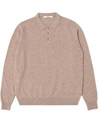Edmmond Studios - Long-Sleeve Knitted Polo Shirt - Lyst
