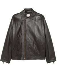 Semicouture - Leren Jack Met Rits - Lyst
