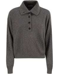 Brunello Cucinelli - High-Collar Sweater - Lyst
