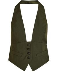 Ronny Kobo - Alesis Button Halterneck Vest - Lyst