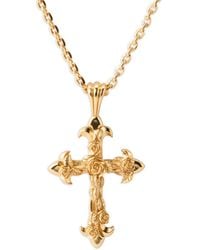 Emanuele Bicocchi - Large Fleury Cross Necklace - Lyst