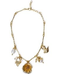 Twinset - Halskette mit Blumenanhänger - Lyst