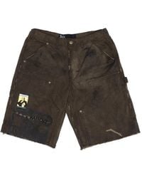 PALY - Sinned 4 Nothing Distressed Panelled Shorts - Lyst