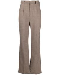 Nanushka - Carillo High-Waist Slim-Fit Wool Trousers - Lyst