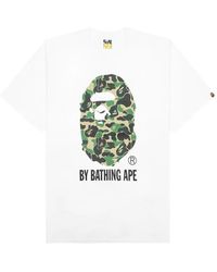 A Bathing Ape - T-Shirt Mit Logo-Patch - Lyst