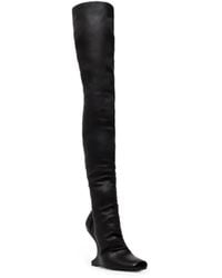 Rick Owens - Sculptural-Heel Open-Toe Boots - Lyst