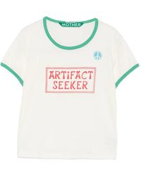 Mother - Graphic-Print Ringer T-Shirt - Lyst