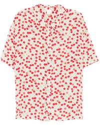 Aspesi - Cherry-Print Blouse - Lyst