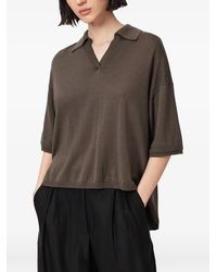 AllSaints - Top Bern Estilo Polo A Paneles - Lyst