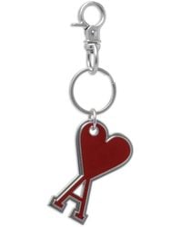 Ami Paris - Ami De Coeur-Shaped Keyring - Lyst