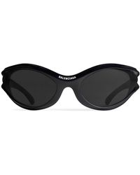 Balenciaga - Dynamo Sonnenbrille mit ovalem Gestell - Lyst