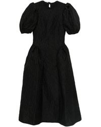 Cecilie Bahnsen - Puff-Sleeve Midi Dress - Lyst