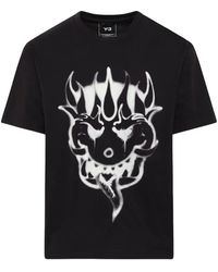 Y-3 - Yaksha Graphic-Print T-Shirt - Lyst