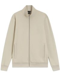 BOSS - Sweat Zippé En Coton À Manches Longues - Lyst