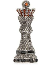 Weekend by Maxmara - Crystal-Embellished Chess-Piece Brooch - Lyst