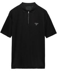 Prada - Re-Nylon Logo Polo Shirt - Lyst