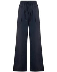 Herno - High-Waisted Wide-Leg Trousers - Lyst
