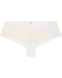 Aubade - Secret Memories Lace-Embroidered Briefs - Lyst