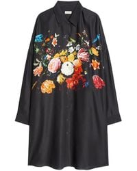 Dries Van Noten - Viscose Shirt Dress - Lyst