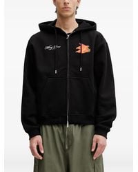Filling Pieces - Graphic-Print Zip-Up Hoodie - Lyst
