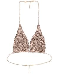 HIBOURAMA - X Mvp Wardrobe Diamond Woven-Design Top - Lyst