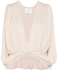 Esse Studios - Top Solina Tipo Capa Con Cuello En V - Lyst