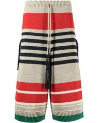 Craig Green - Striped Ribbed-Knit Shorts - Lyst