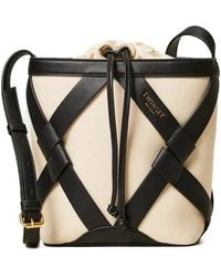 Twinset - Bucket-Tas Met Kruisbandjes - Lyst