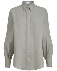 Brunello Cucinelli - Linen Shirt - Lyst