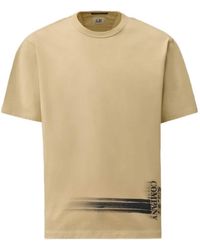 C.P. Company - 24/1 Jersey Short Sleeve Bottom Logo T-Shirt - Lyst