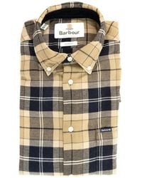 Barbour - Check Button-Down Shirt - Lyst