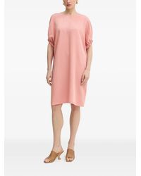 Trussardi - Elasticated-Cuff Tunic Mini Dress - Lyst
