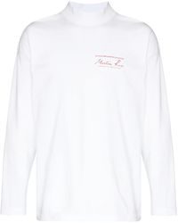 Martine Rose - Logo-Print Long-Sleeve T-Shirt - Lyst