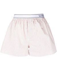 Sporty & Rich - Serfi Logon Striped Shorts - Lyst